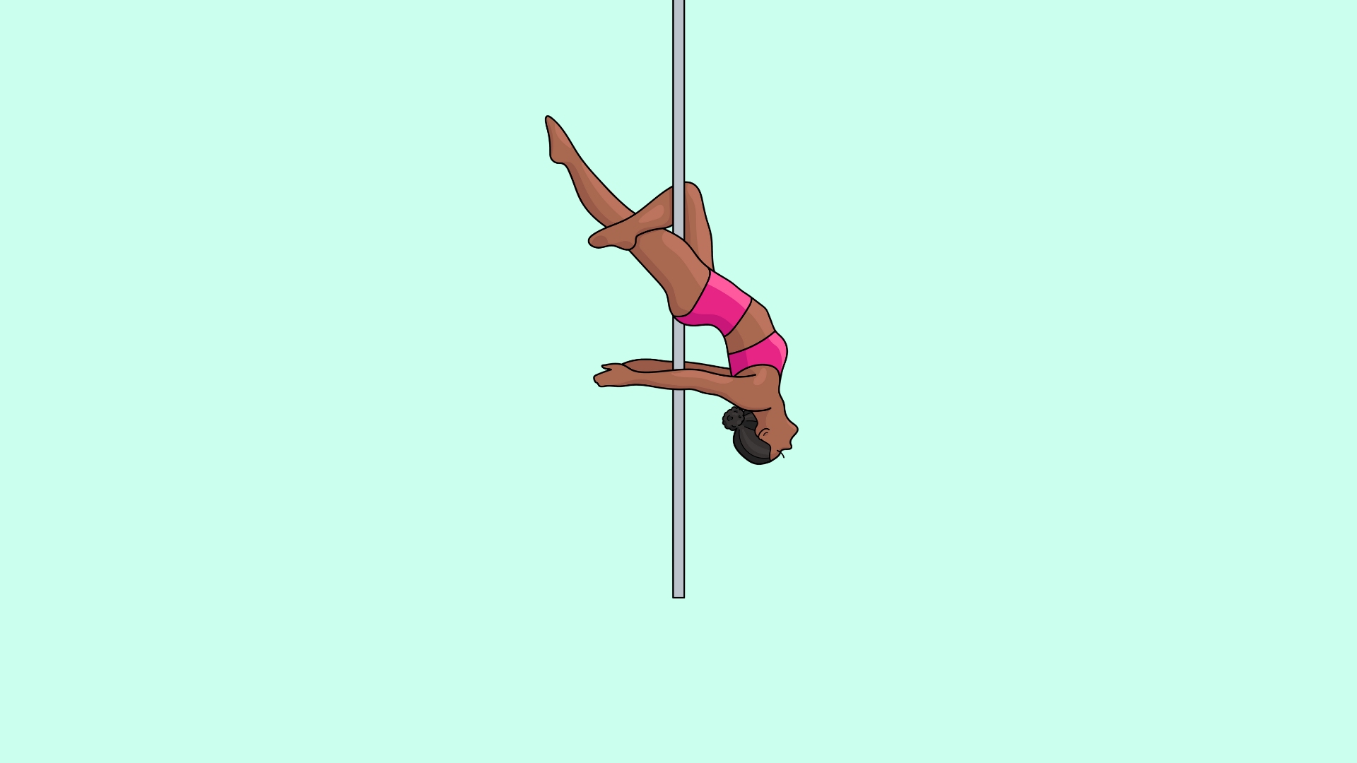flow poledance cross knee release